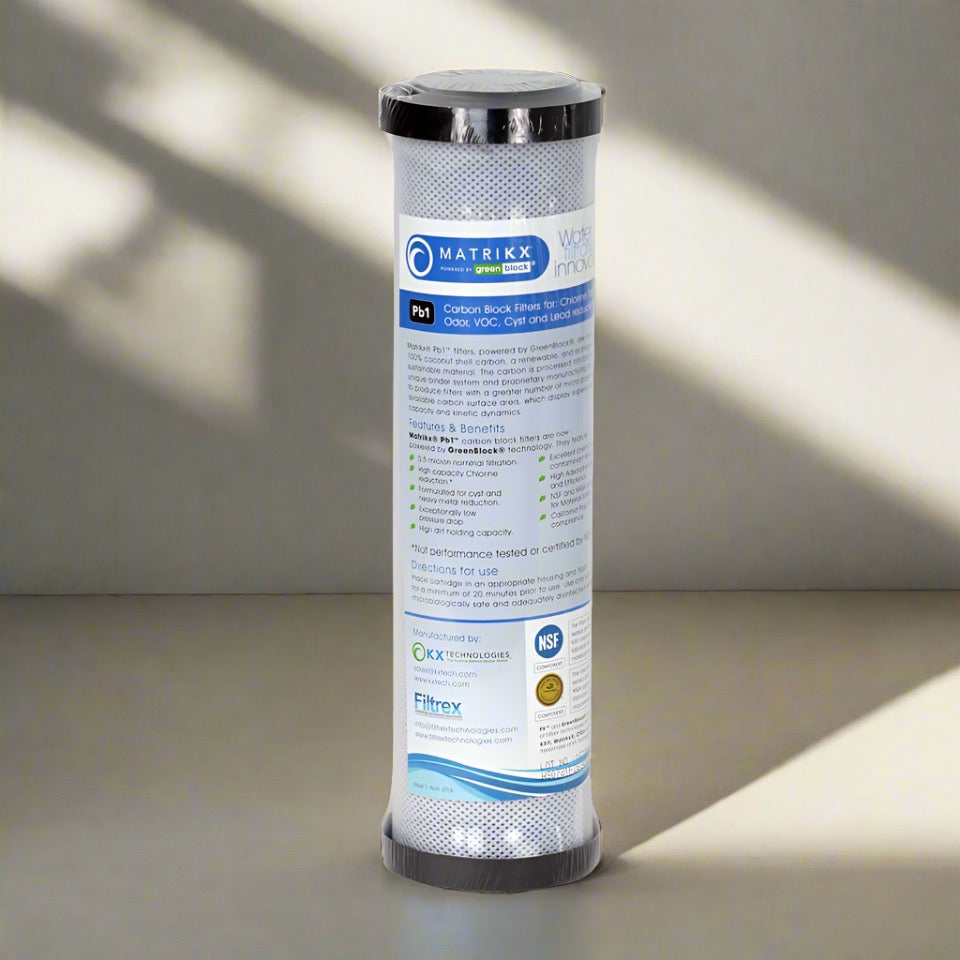 Carbon Block Lead Reducing Filter .5 Micron